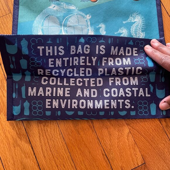 Trader Joe's LIMITED Set: XL PEACH Edition Tote, Shedd Ocean Bag, & TJs Canvas - Picture 7 of 11
